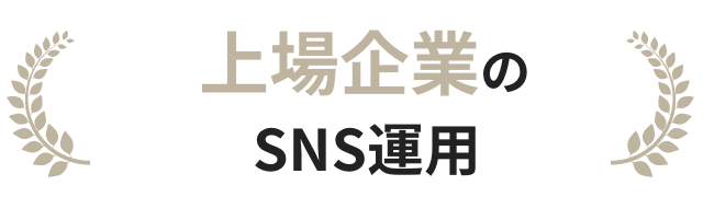 上場企業のSNS運用