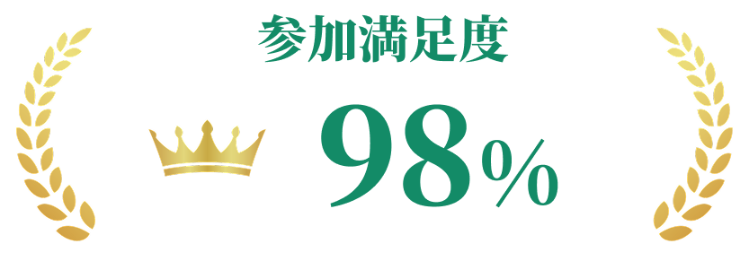 参加満足度98%