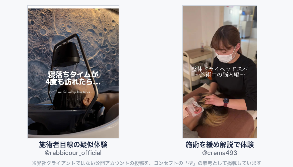参考動画(弊社クライアントではない公開アカウントの投稿)