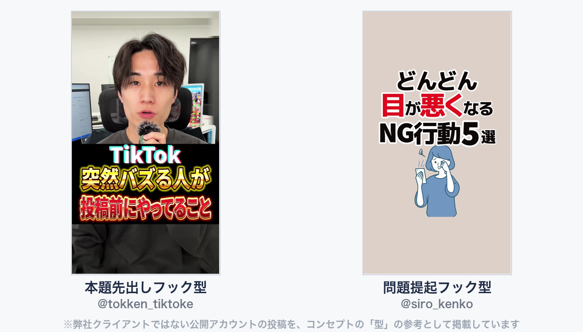 参考動画（弊社クライアントではない公開アカウントの投稿）