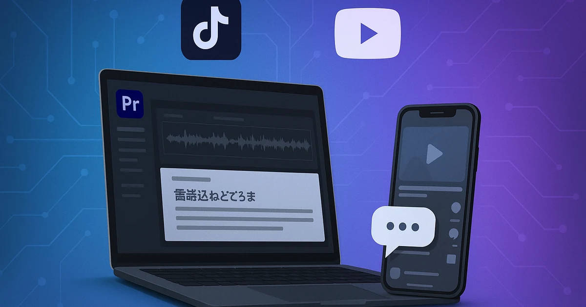 Premiere Proの文字起こしのやり方｜テロップ化まで5手順・18言語対応｜HolyTech